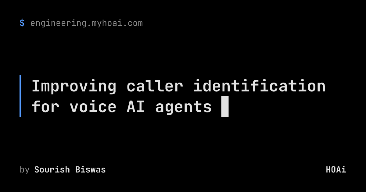 Improving caller identification for voice AI agents